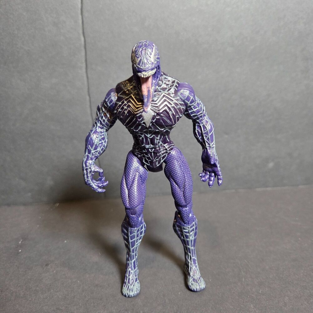 2006 Hasbro Spider-Man 3 Venom Purple 5.5" Action Figure Marvel Movie